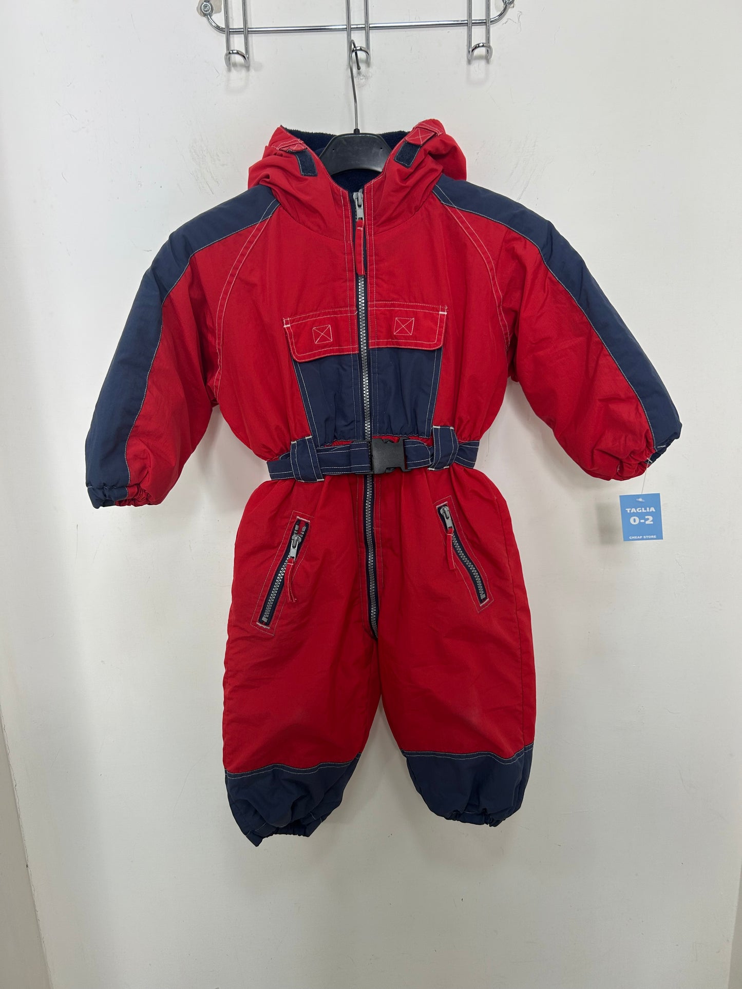 TAGLIA 2 ANNI - TUTA INTERA ROSSA