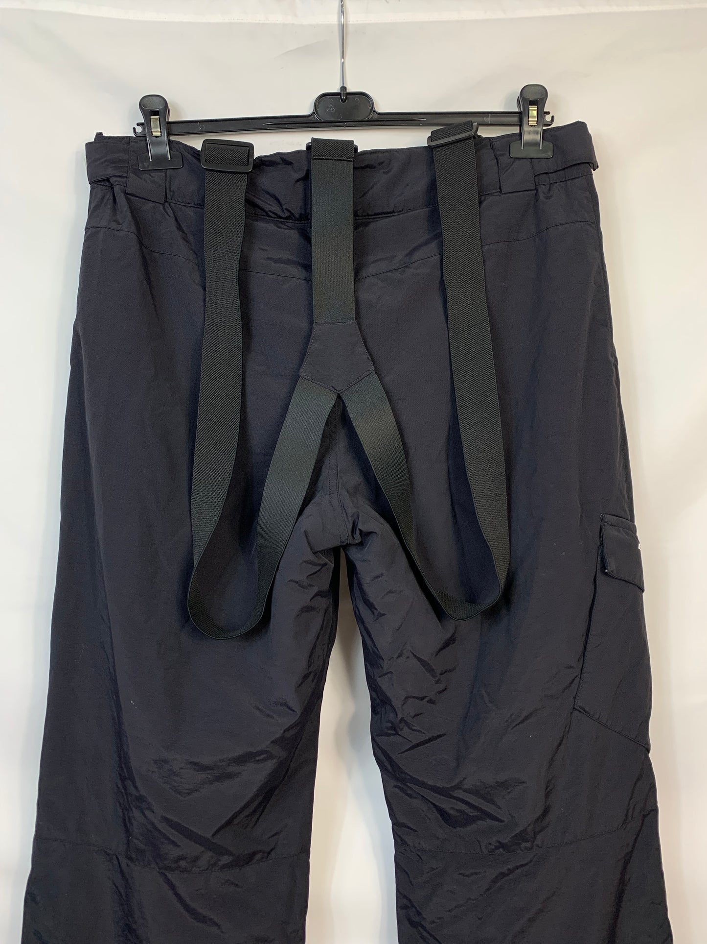 TAGLIA XL- Pantalone con bretelle exxtasy nero