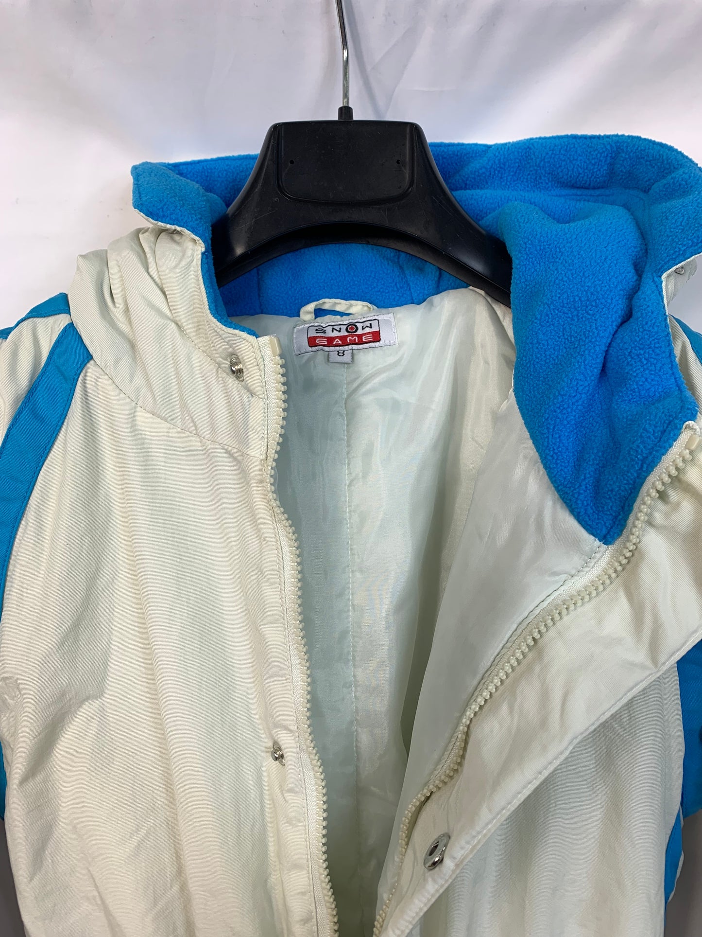 TAGLIA 8 ANNI - Tuta intera Snow game bianca