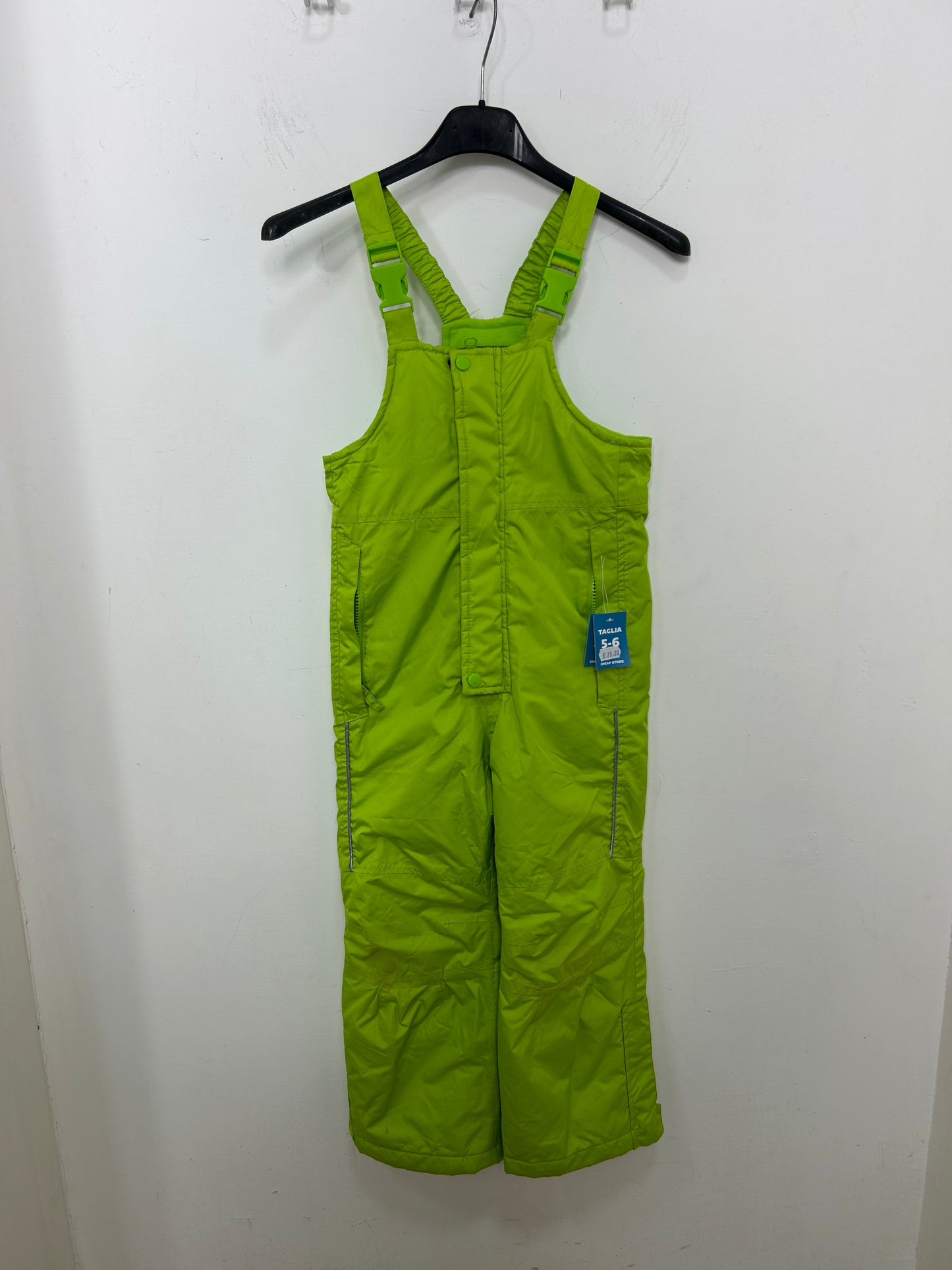 TAGLIA 5-6 ANNI - Salopette verde