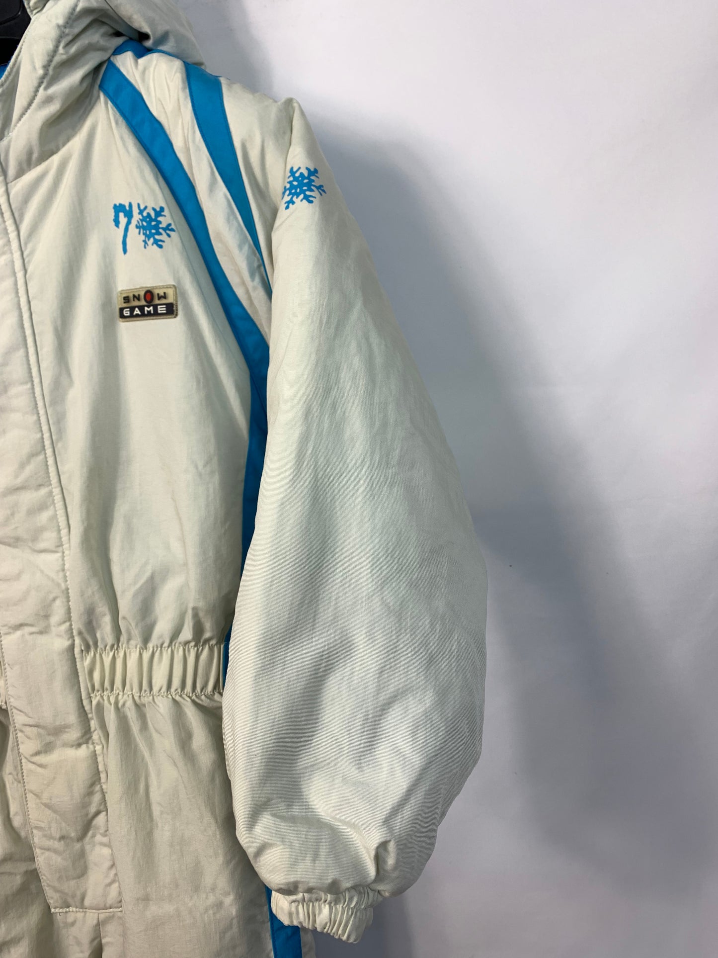 TAGLIA 8 ANNI - Tuta intera Snow game bianca