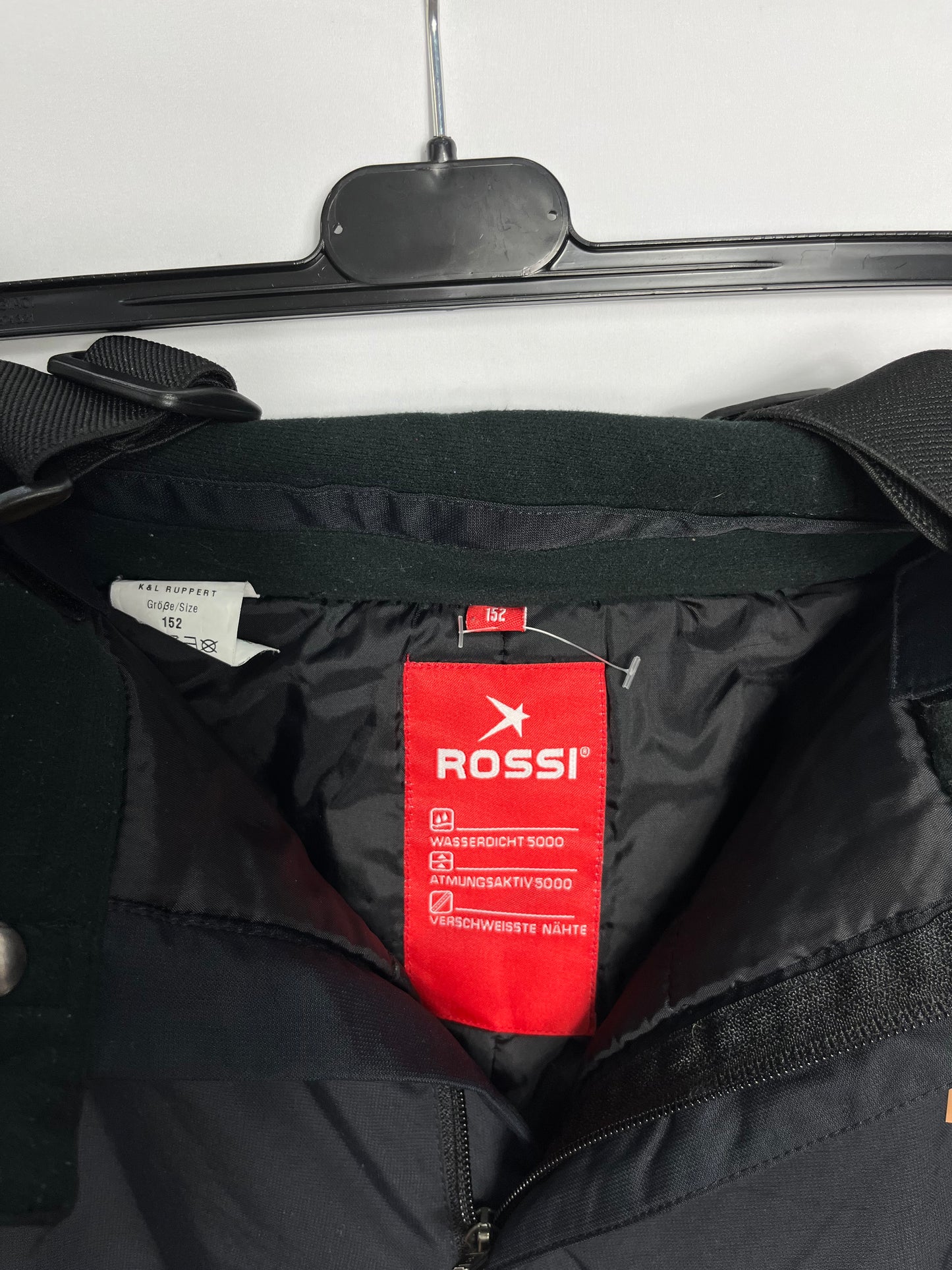 TAGLIA 12 ANNI - Pantalone con bretelle Rossi