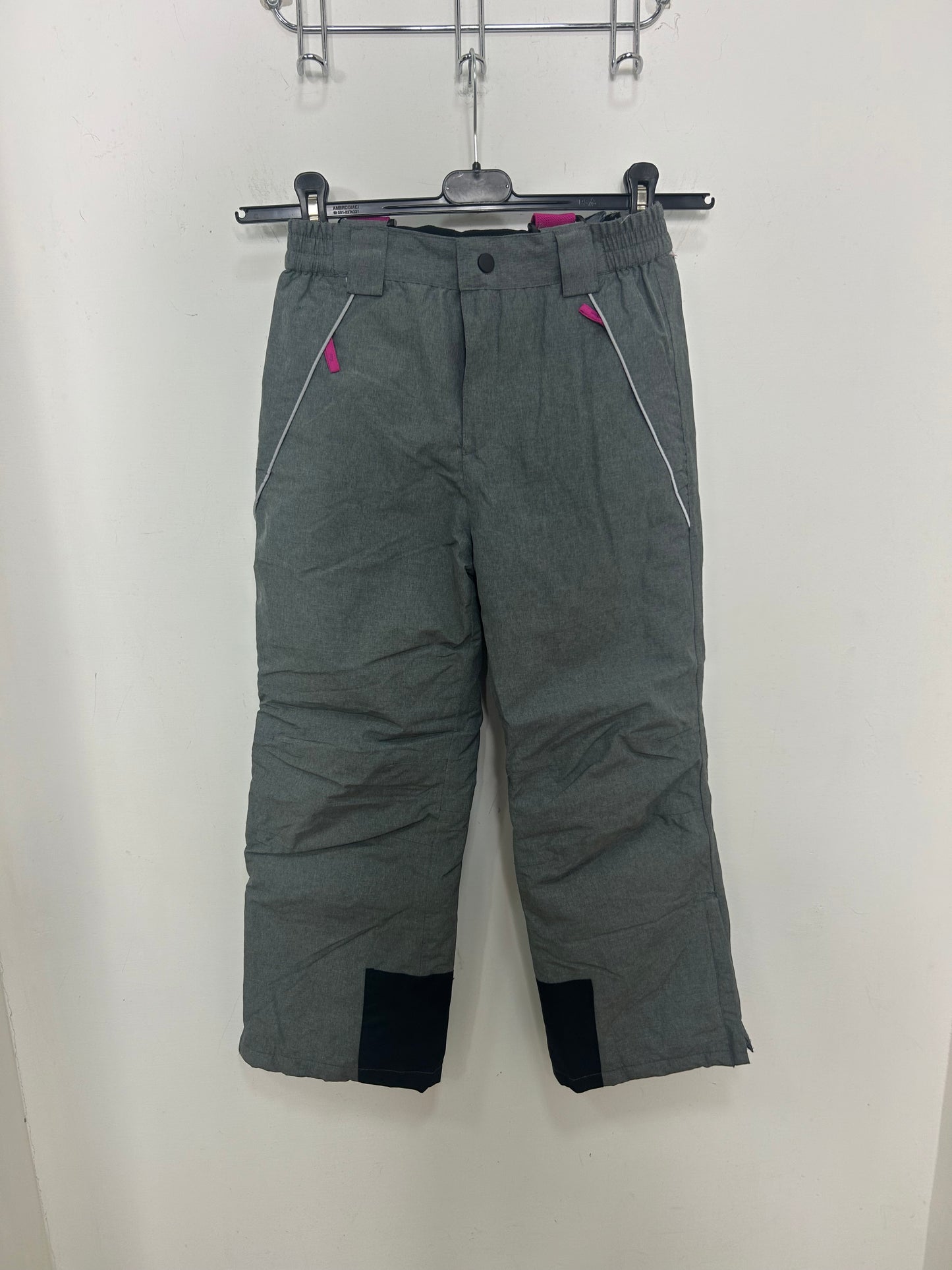 TAGLIA 9-10 ANNI- Pantalone con bretelle crane