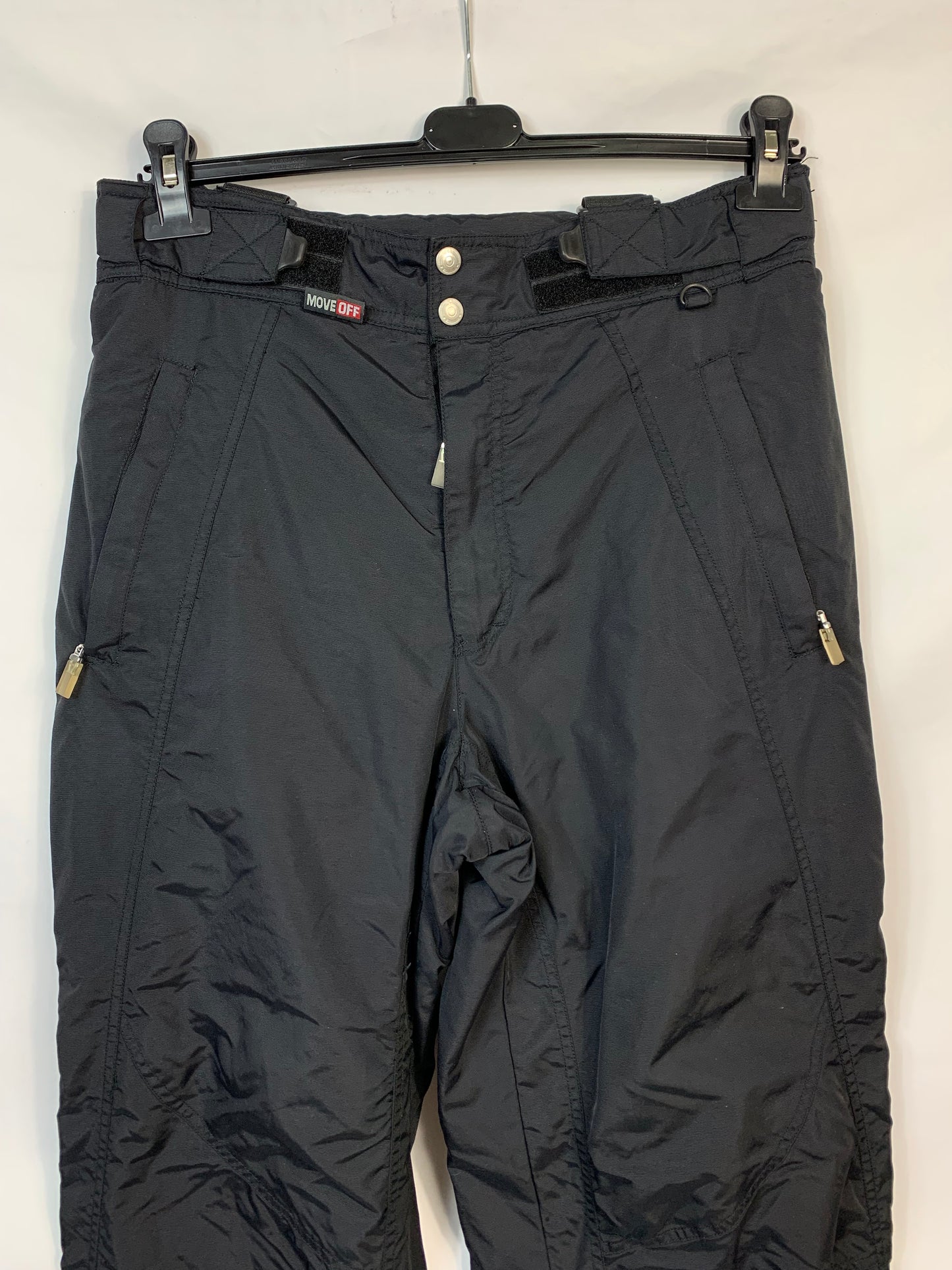 TAGLIA L - Pantalone con bretelle move off nero