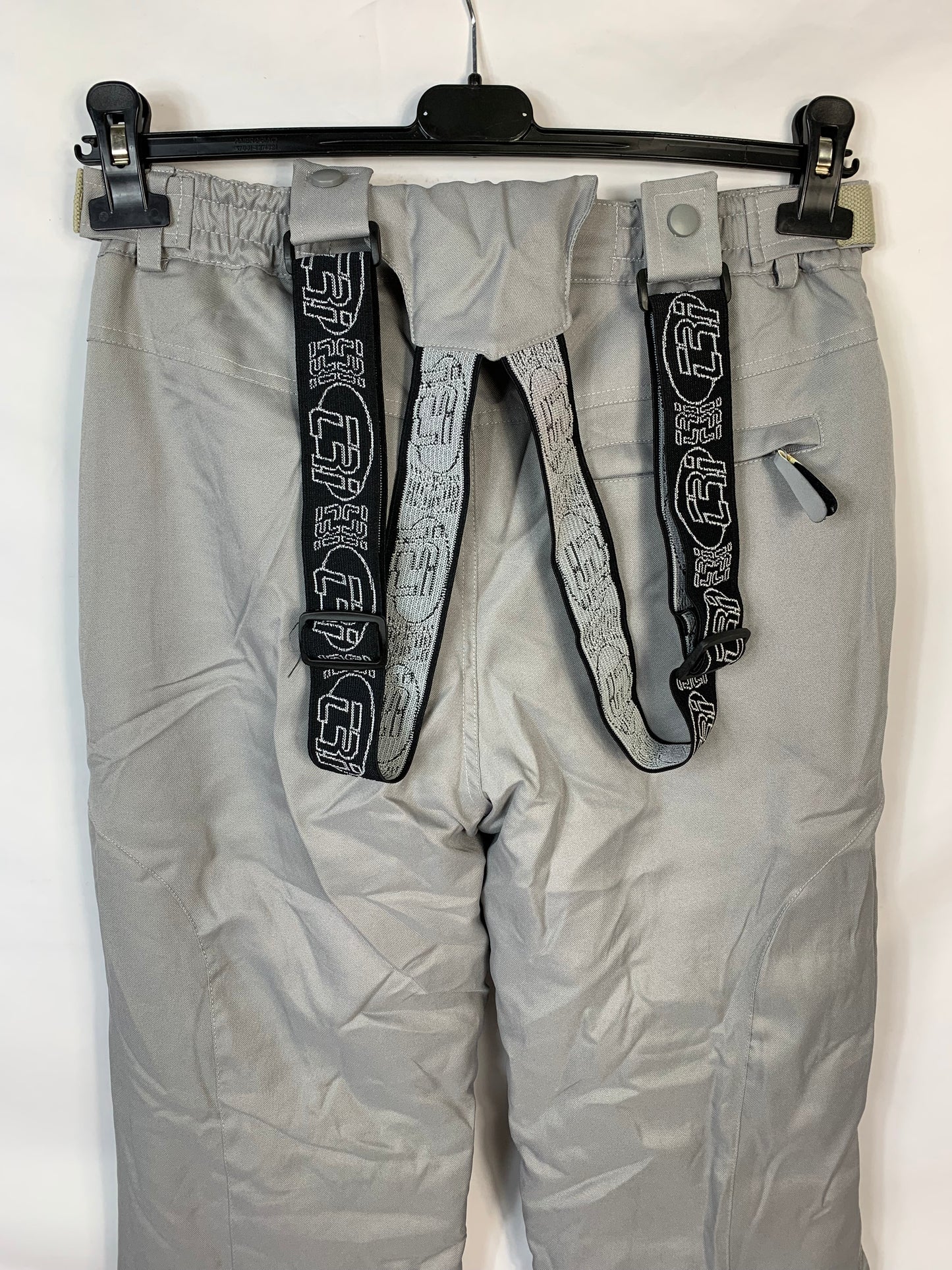 TAGLIA M - Pantalone con bretelle X-mail grigio