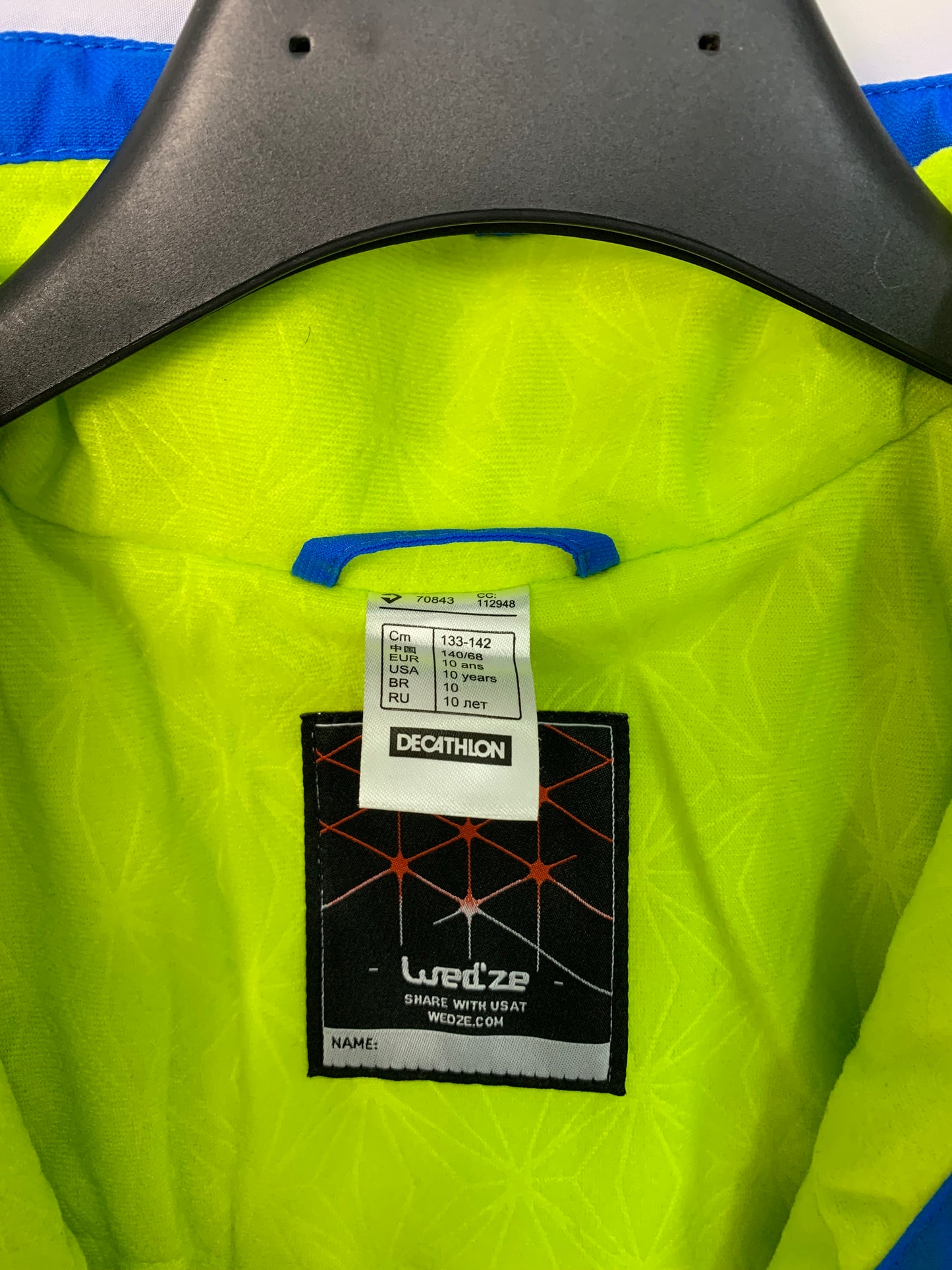 TAGLIA 10 ANNI - Giubbino wedze