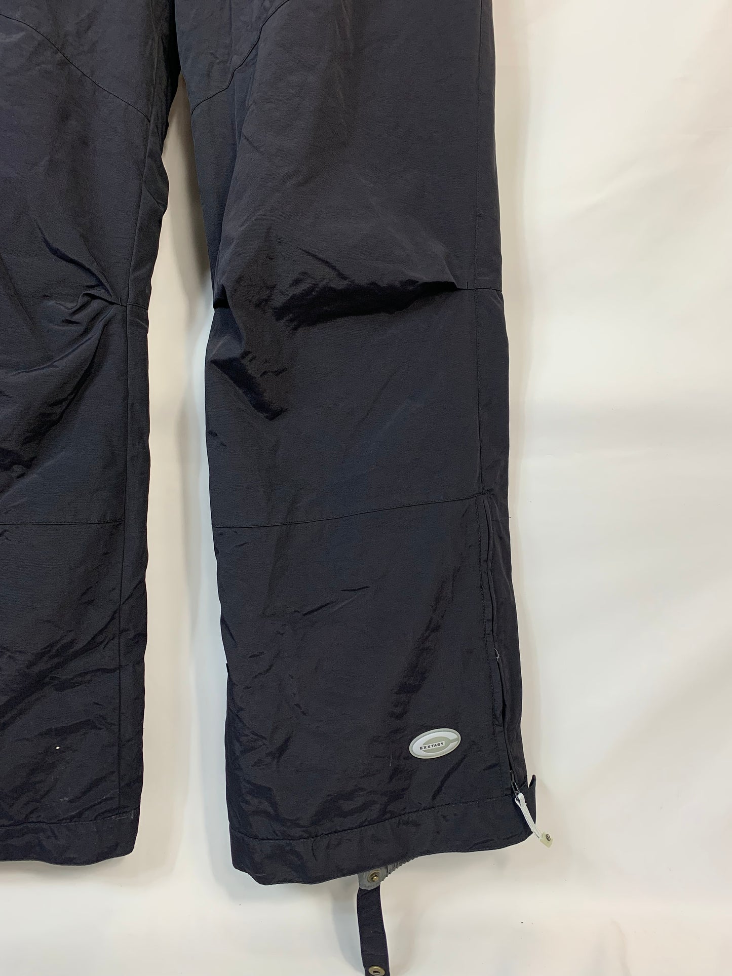 TAGLIA XL- Pantalone con bretelle exxtasy nero