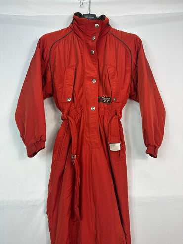 TAGLIA S- Tuta intera Anzi Besson rossa