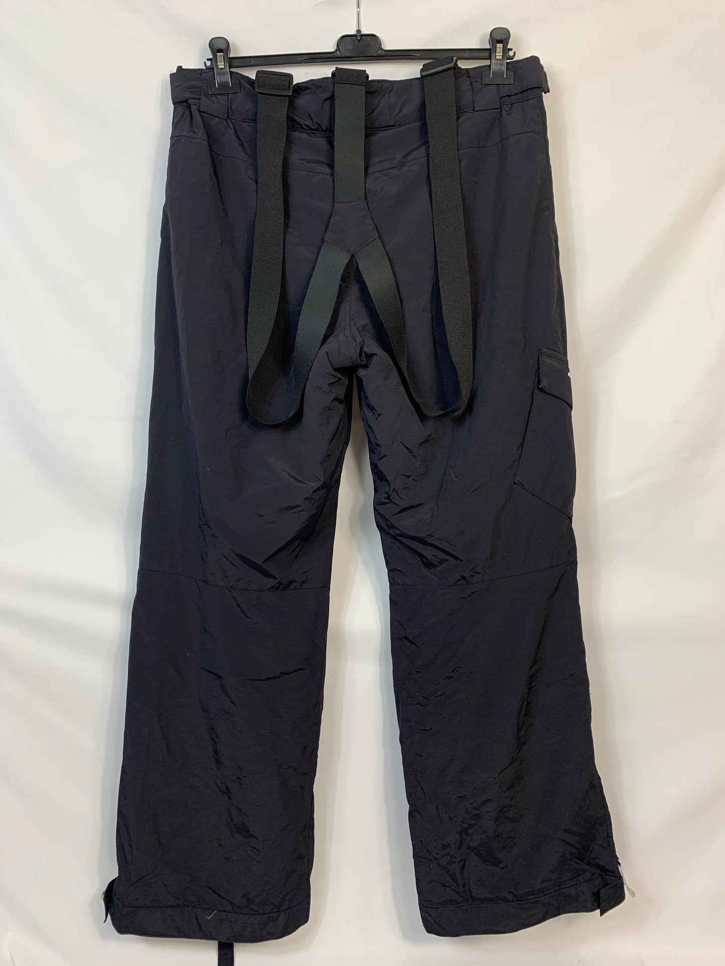 TAGLIA XL- Pantalone con bretelle exxtasy nero