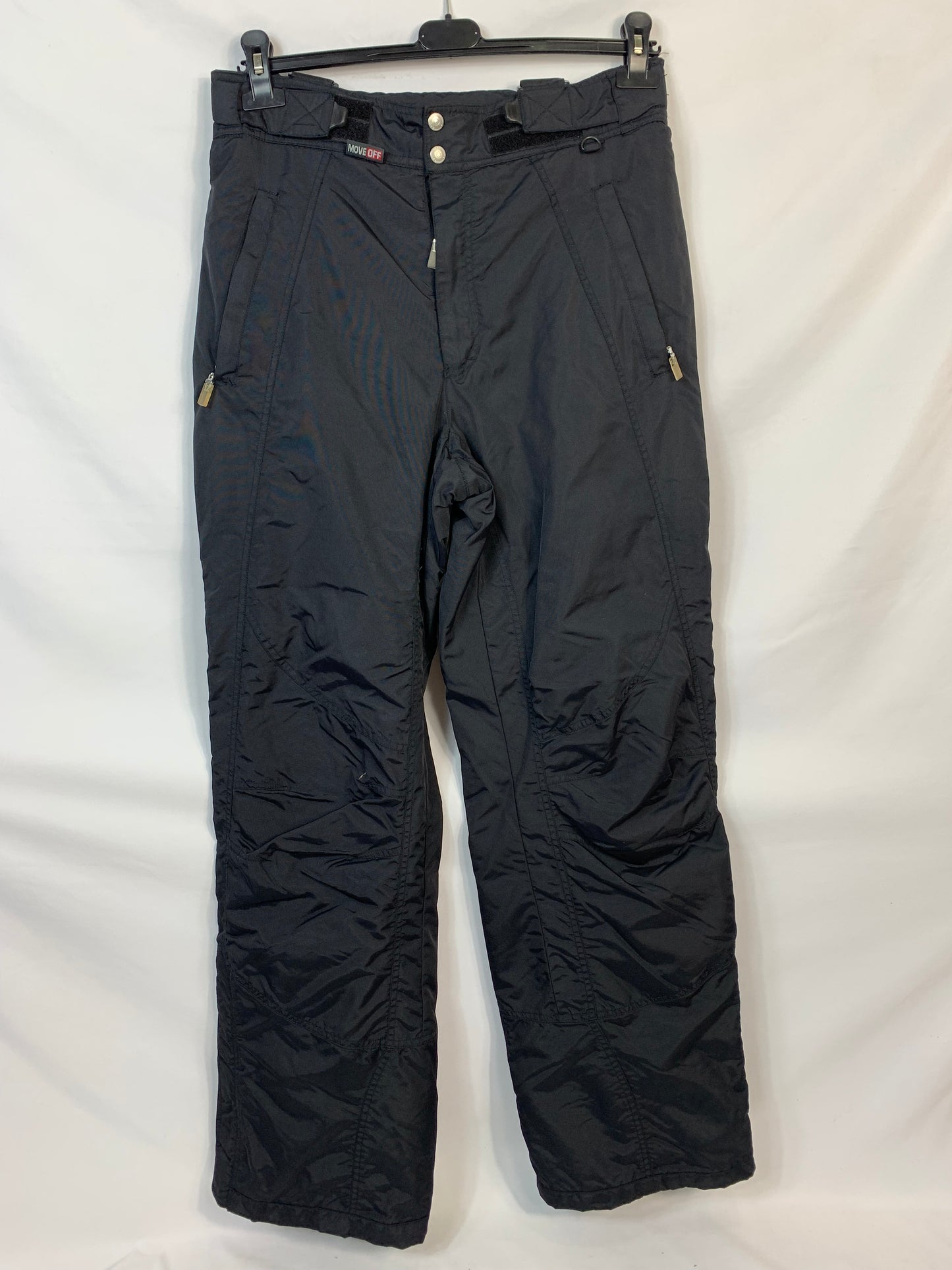 TAGLIA L - Pantalone con bretelle move off nero