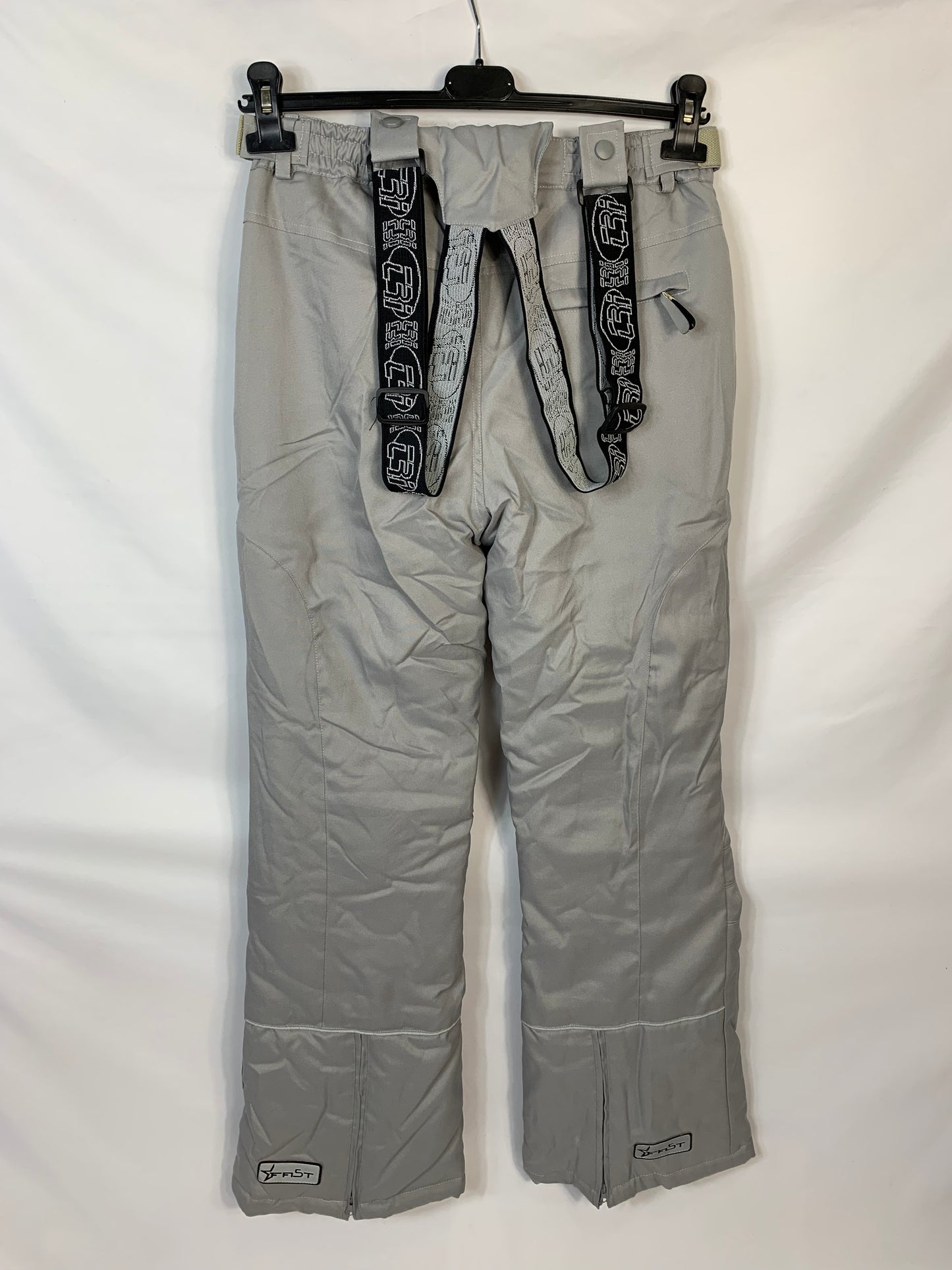 TAGLIA M - Pantalone con bretelle X-mail grigio