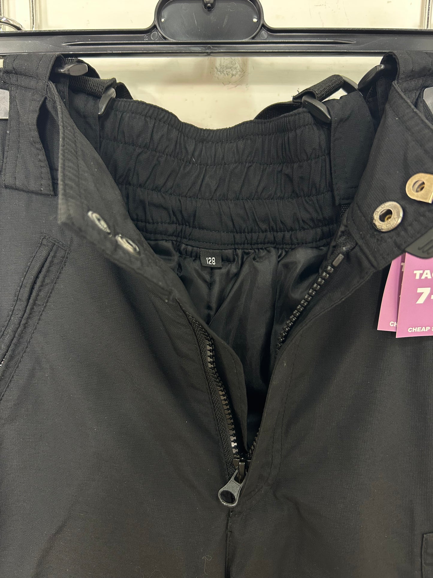 TAGLIA 8 ANNI - Pantalone con bretelle red