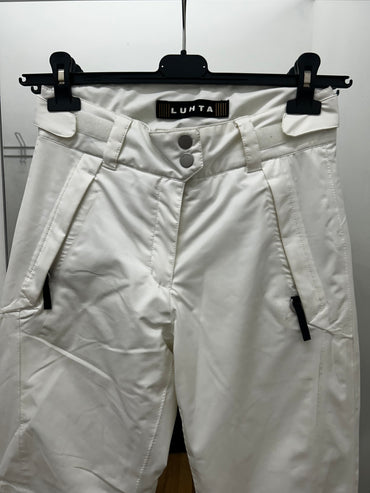 TAGLIA XS-Pantalone Lutha Bianco