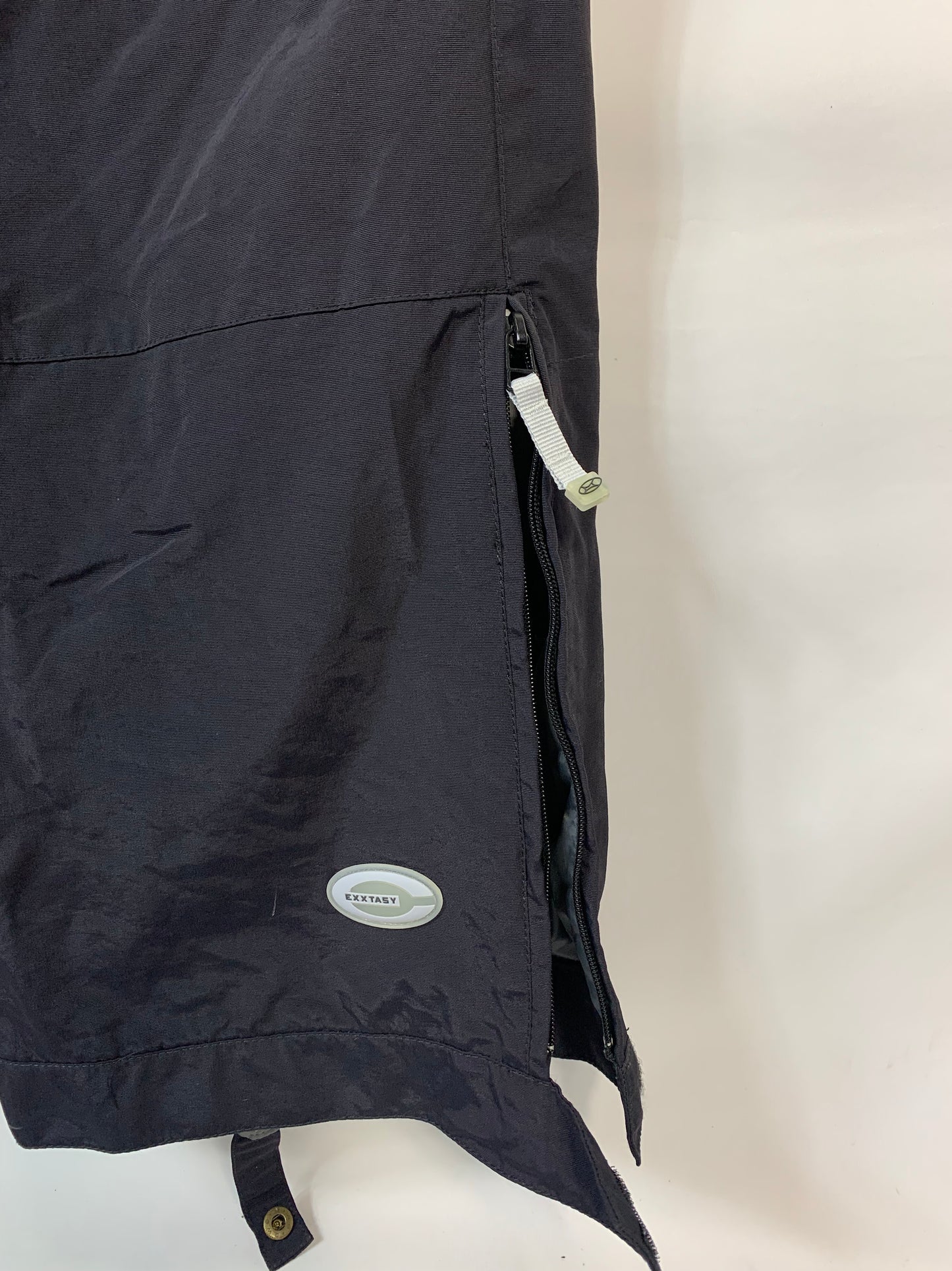 TAGLIA XL- Pantalone con bretelle exxtasy nero