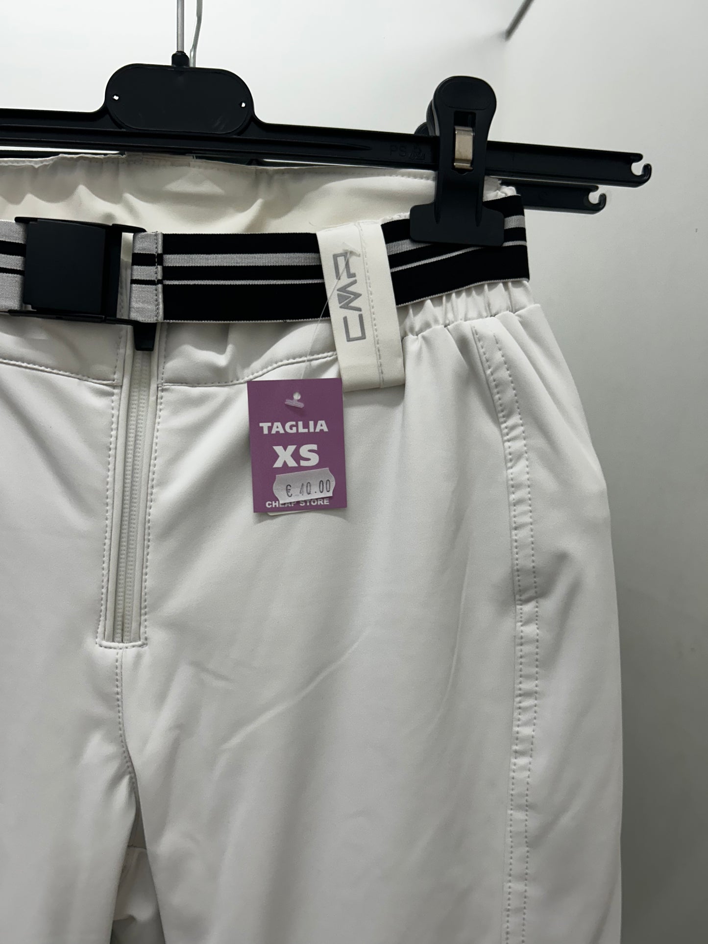 TAGLIA XS-Pantalone CMP Bianco