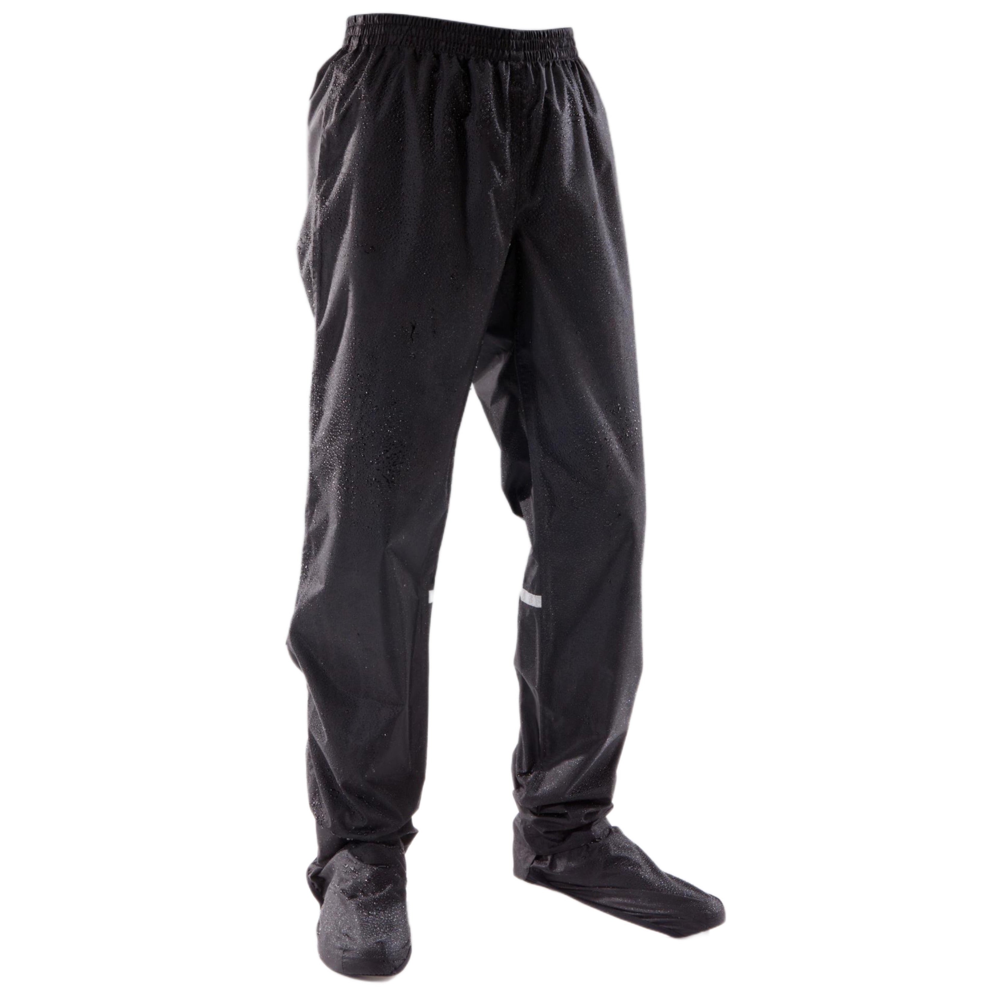 USED-SIZE M/L Waterproof overtrousers with shoe covers 100 black