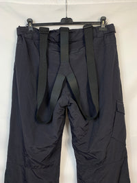 TAGLIA XL- Pantalone con bretelle exxtasy nero