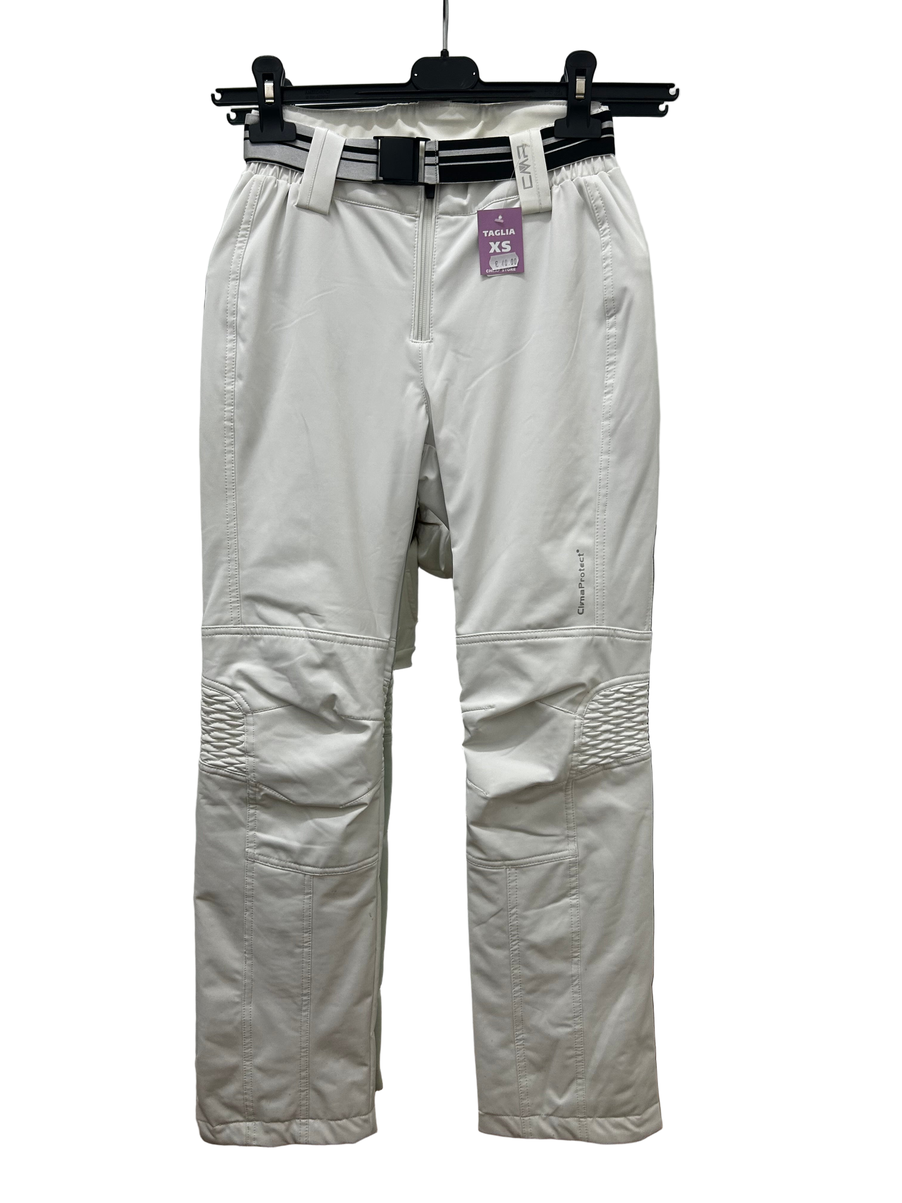 TAGLIA XS-Pantalone CMP Bianco