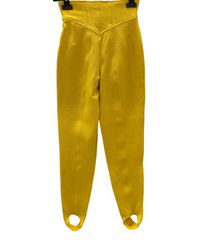 TAGLIA XS-Leggins nordica giallo