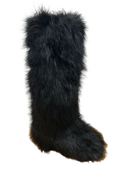 Stivali alti in pelliccia