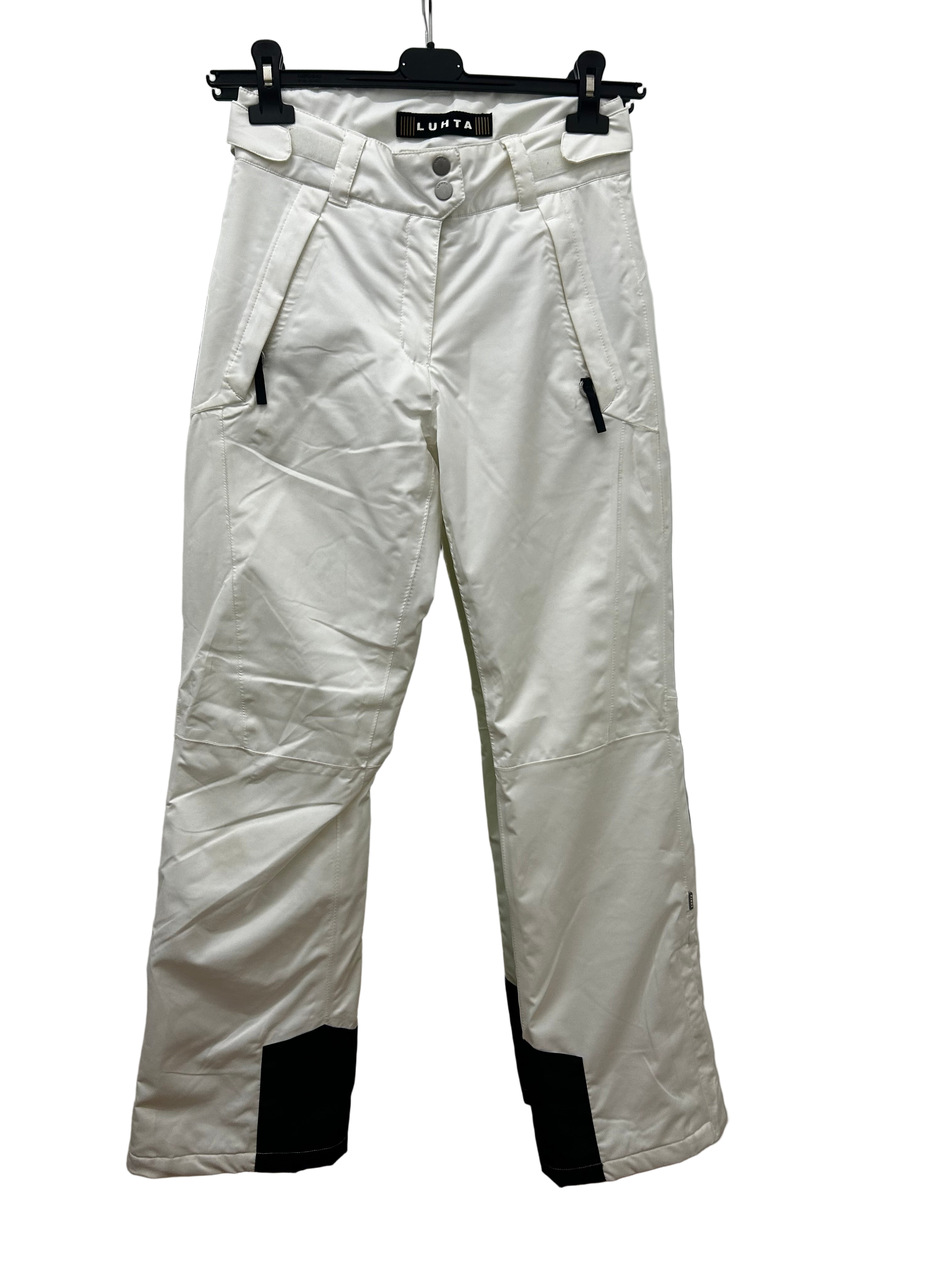 TAGLIA XS-Pantalone Lutha Bianco