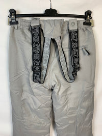 TAGLIA M - Pantalone con bretelle X-mail grigio