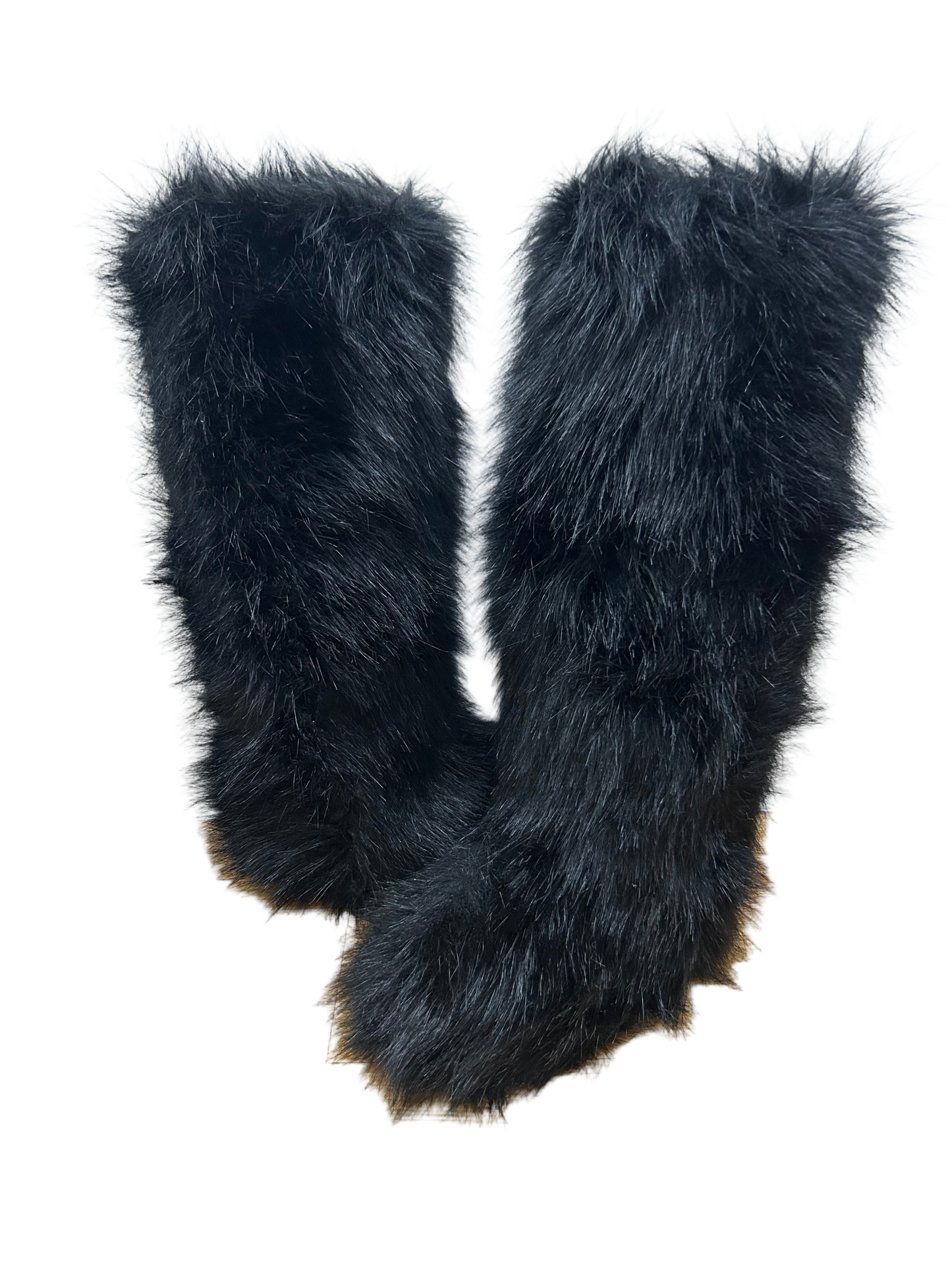 Stivali alti in pelliccia