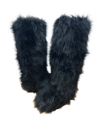 Stivali alti in pelliccia