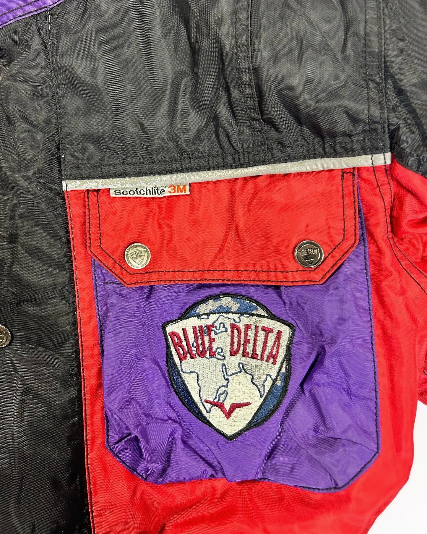 USED-SIZE M Blue delta motorcycle jacket