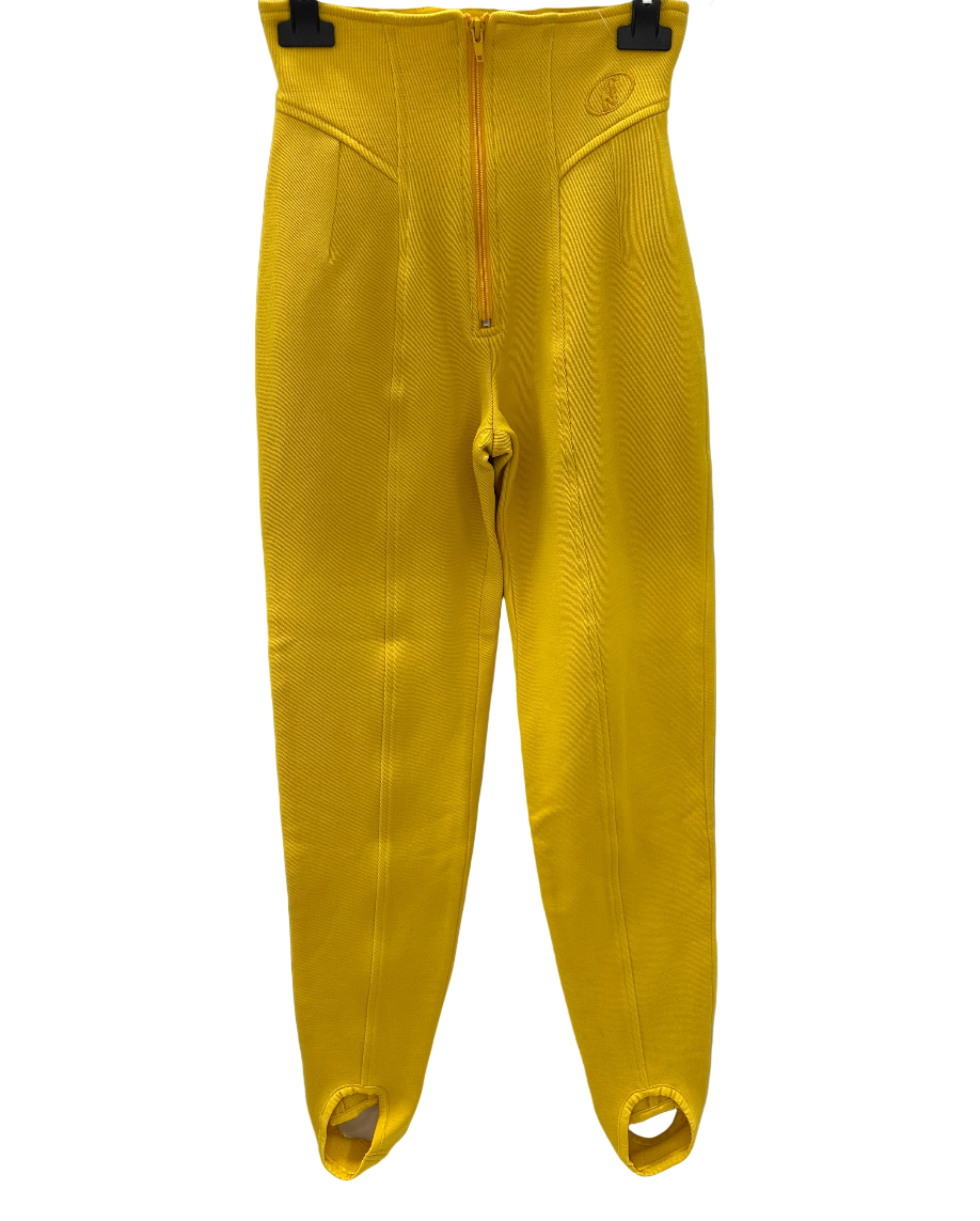 TAGLIA XS-Leggins nordica giallo