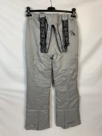 TAGLIA M - Pantalone con bretelle X-mail grigio
