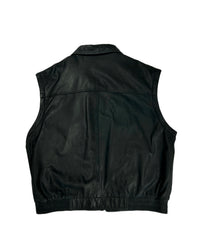 USED-SIZE 3XL Leather vest for motorcycling